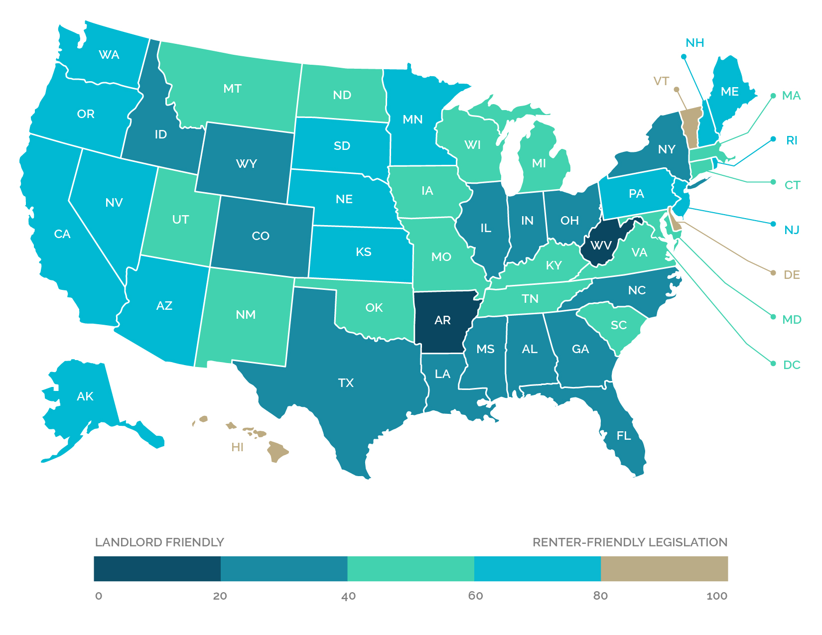 SI USA Map-Best Turnkey Areas to Invest In